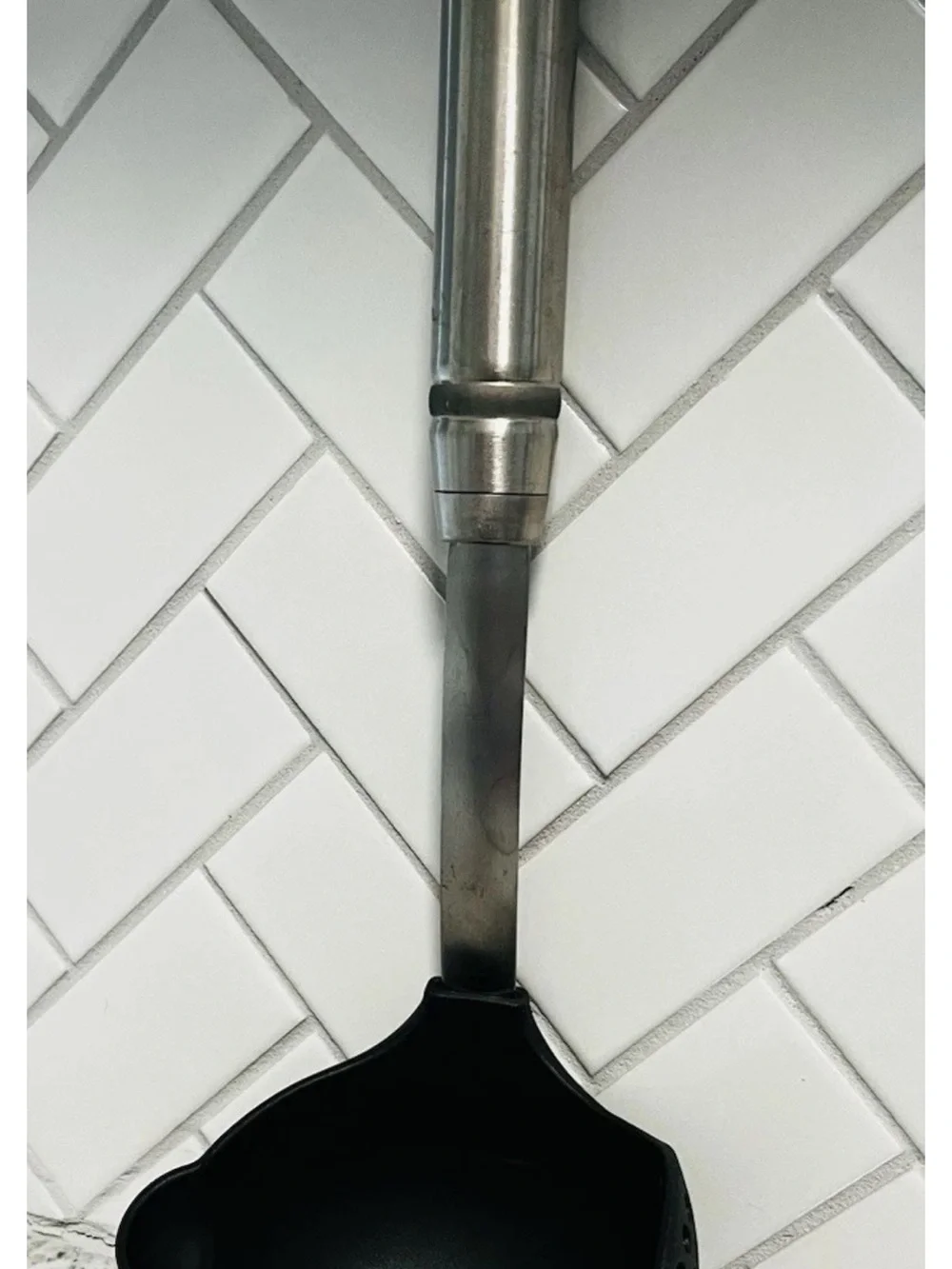 Pampered Chef#1622 Scoop&Drain Strainer Ladle Kitchen Utensil Black